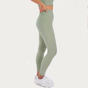 NWT Girlfriend Collective High Waist Compressive Leggings - Agave